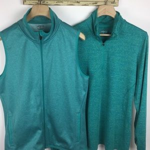 BCG Casual Running Workout Zip Up Jacket Pullover